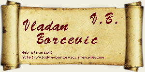 Vladan Borčević vizit kartica